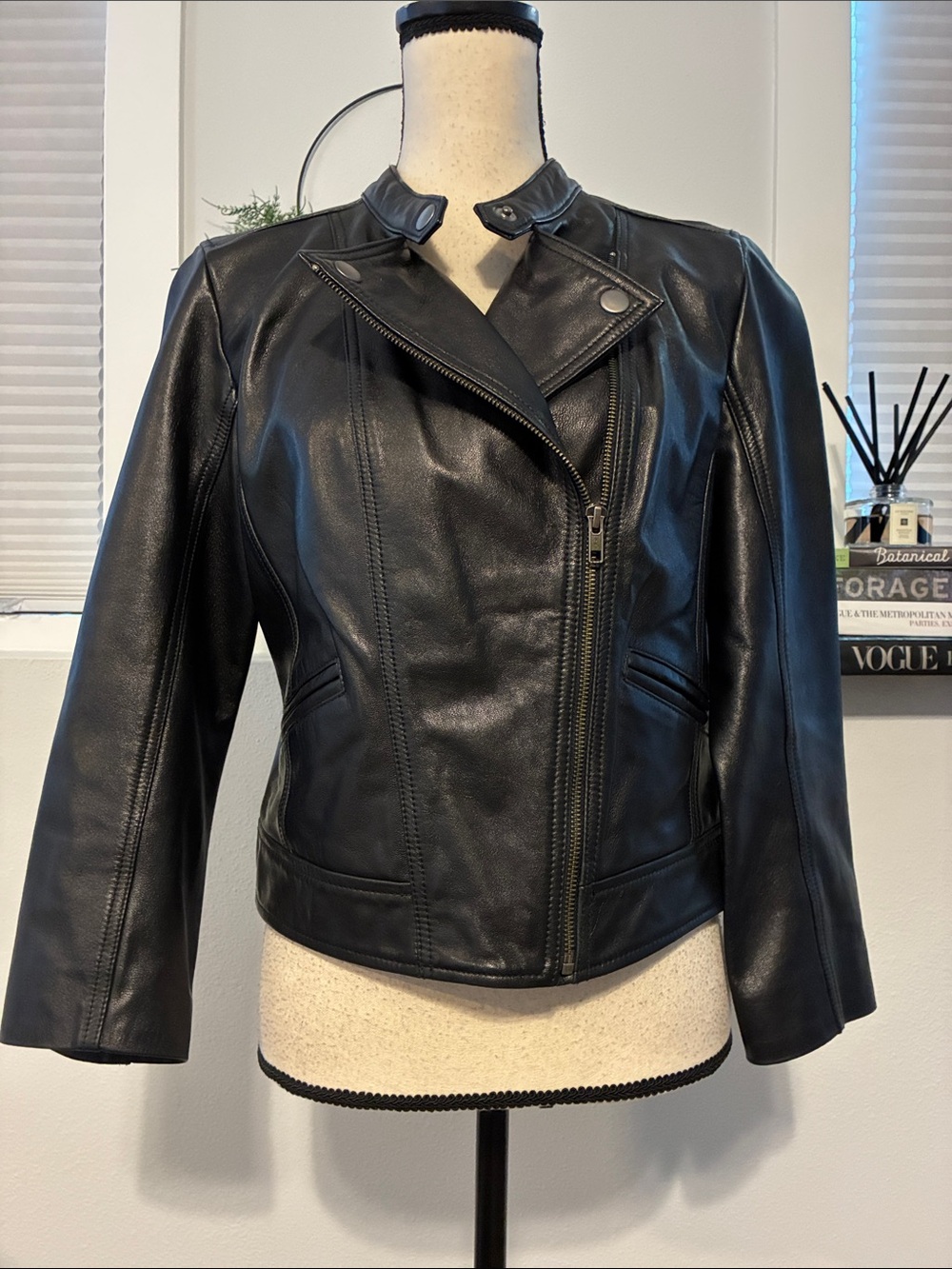 Rubbish Leather Moto Jacket